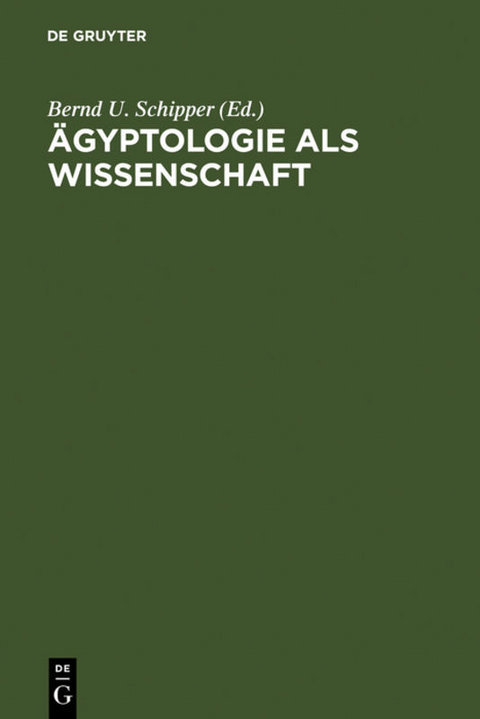 &Auml;gyptologie als Wissenschaft - 