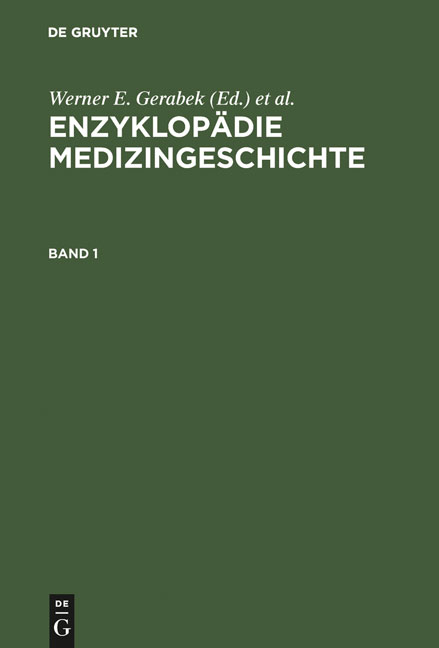 Enzyklop&auml;die Medizingeschichte - 