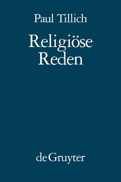 Religi&ouml;se Reden - Paul Tillich