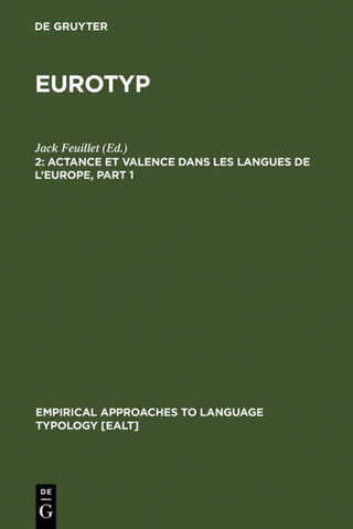 Eurotyp / Actance et Valence dans les Langues de l'Europe
