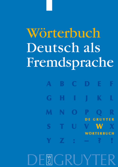 W&ouml;rterbuch Deutsch als Fremdsprache - G&uuml;nter Kempcke