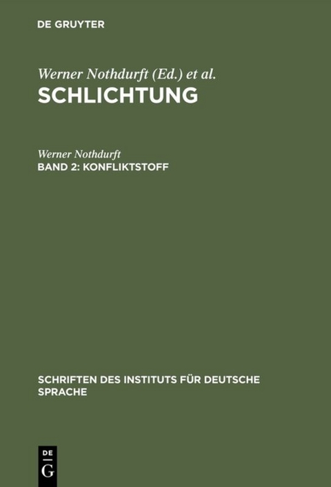 Konfliktstoff - Werner Nothdurft