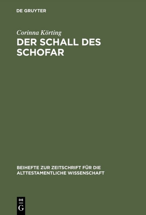 Der Schall des Schofar - Corinna K&ouml;rting