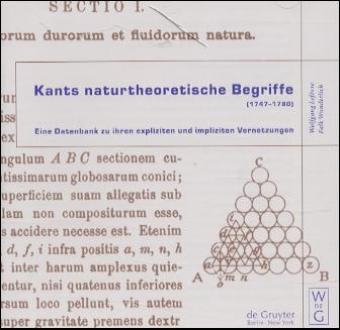 Kants naturtheoretische Begriffe - Wolfgang Lefèvre, Falk Wunderlich