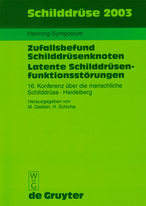 Schilddr&uuml;se 2003 - 