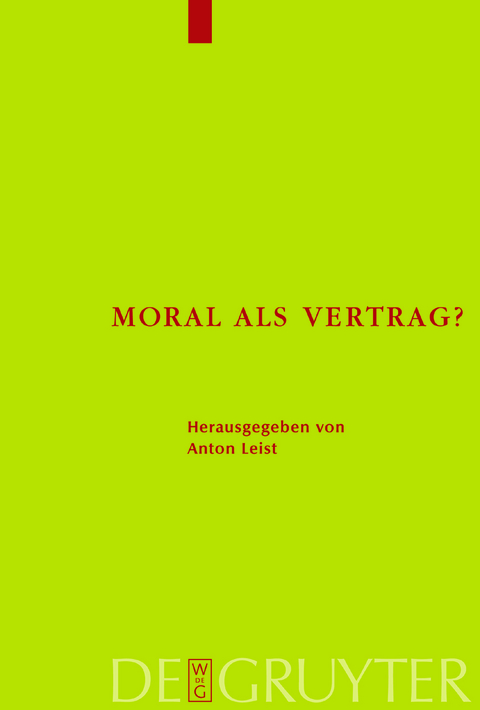Moral als Vertrag? - 