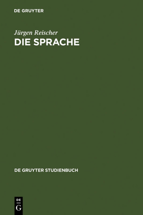 Die Sprache - J&uuml;rgen Reischer