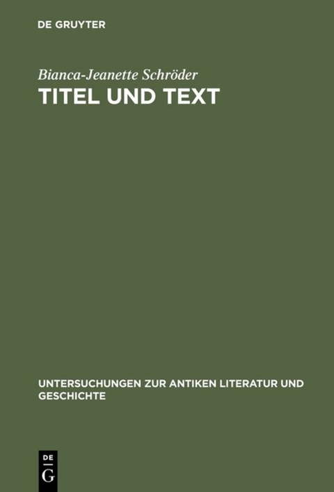Titel und Text - Bianca-Jeanette Schr&ouml;der