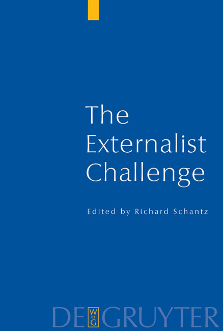Current Issues in Theoretical Philosophy / The Externalist Challenge - Richard Schantz