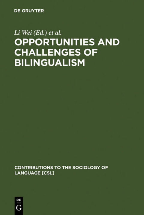 Opportunities and Challenges of Bilingualism - 