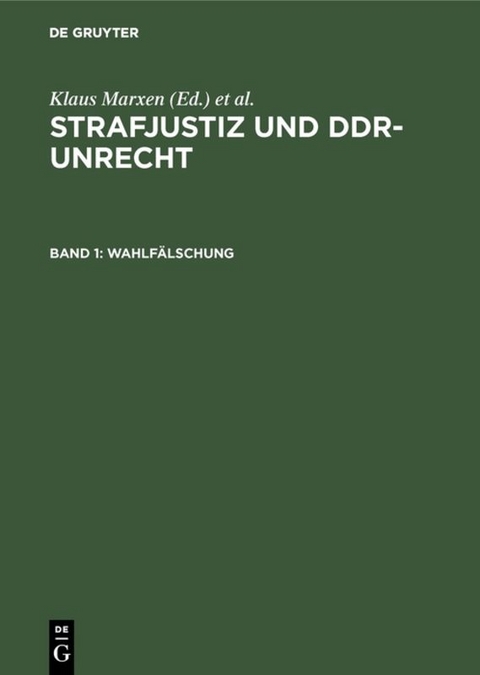 Wahlf&auml;lschung