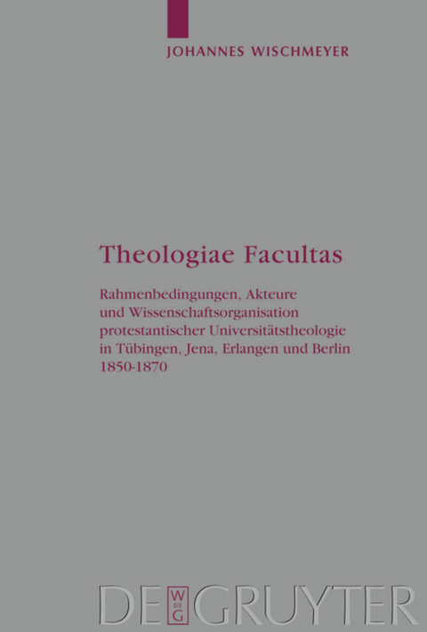 Theologiae Facultas - Johannes Wischmeyer
