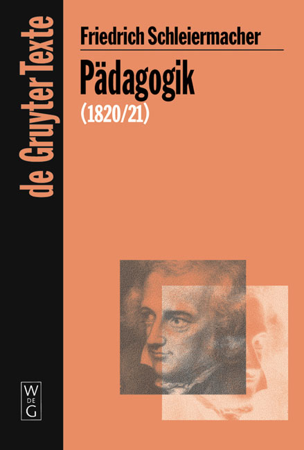 P&auml;dagogik - Friedrich Schleiermacher