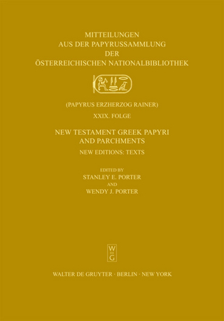 New Testament Greek Papyri and Parchments