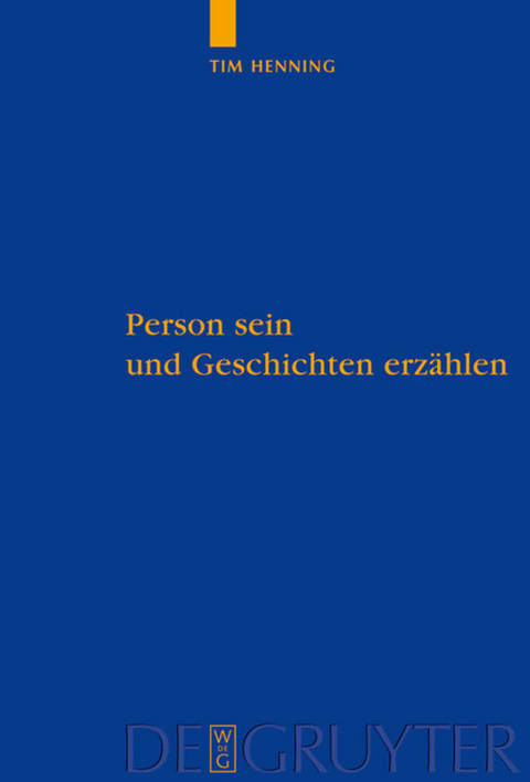 Person sein und Geschichten erz&auml;hlen - Tim Henning
