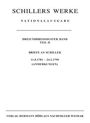 Schillers Werke. Nationalausgabe