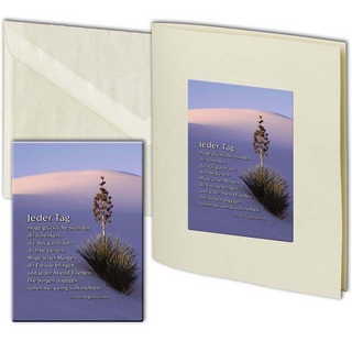 Motivblech-Schilder mit Grußkarte  