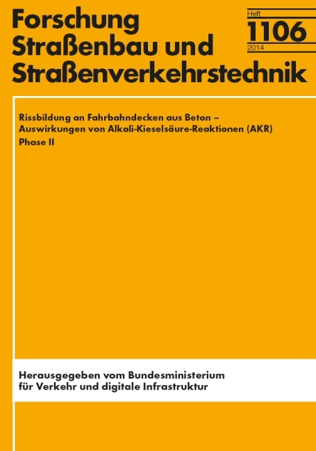 Rissbildung an Fahrbahndecken aus Beton - Rolf Breitenbach, Christoph Sievering, Peter Schie&szlig;l, Christoph Gehlen, Oliver Mazanec, Jochen Stark, Horst-Michael Ludwig, Kathrin Seyfarth