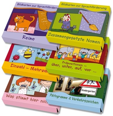Paket alle 6 "Bildkarten zur Sprachf&ouml;rderung"