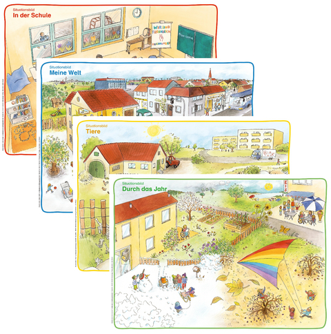 Inklusion im Anfangsunterricht &ndash; Poster mit allen 4 Situationsbildern - Ute Wetter, Karl Fedke