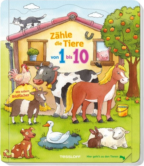 Z&auml;hle die Tiere von 1 bis 10