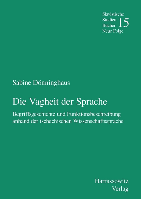 Die Vagheit der Sprache - Sabine D&ouml;nninghaus