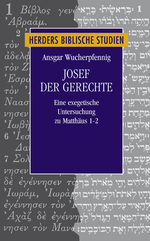 Josef der Gerechte - Ansgar Wucherpfennig