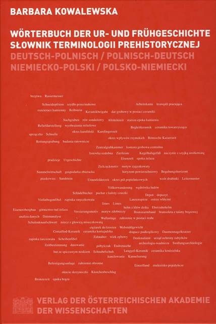 W&ouml;rterbuch der Ur- und Fr&uuml;hgeschichte - Barbara Kowalewska