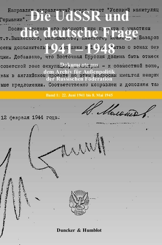 Die UdSSR und die deutsche Frage 1941–1949. Dokumente aus russischen Archiven. 4 Bände. Bearb. und hrsg. von Jochen P. Laufer / Georgij P. Kynin unter Mitarbeit von Viktor Knoll (Bd. 1–3) / Kathrin König (Bd. 4) / Reinhard Preuß (Bd. 4).