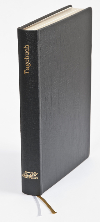 Tagebuch in Leder schwarz