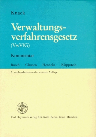 Verwaltungsverfahrensgesetz (VwVfG)