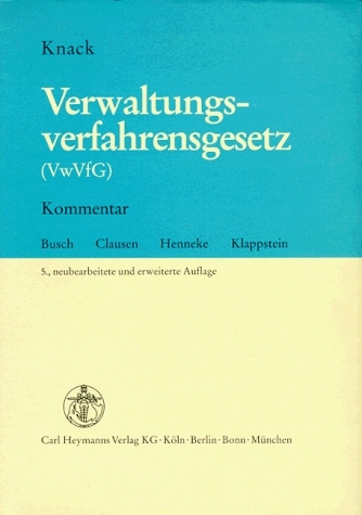 Verwaltungsverfahrensgesetz (VwVfG) - 