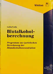 Blutalkoholberechnung, 1 Diskette (3 1/2 Zoll)