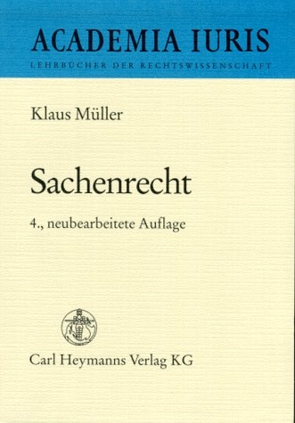 Sachenrecht - Klaus M&uuml;ller