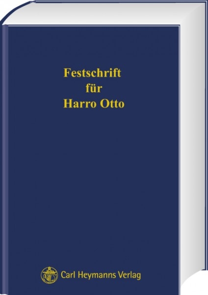 Festschrift f&uuml;r Harro Otto - 