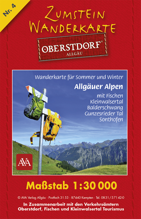 Zumstein Wanderkarte Oberstdorf