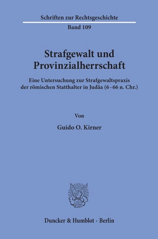 Strafgewalt und Provinzialherrschaft.