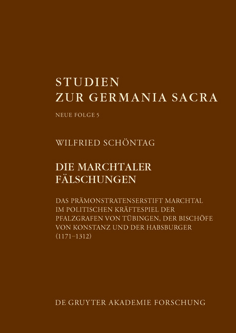 Die Marchtaler F&auml;lschungen -  Wilfried Sch&ouml;ntag
