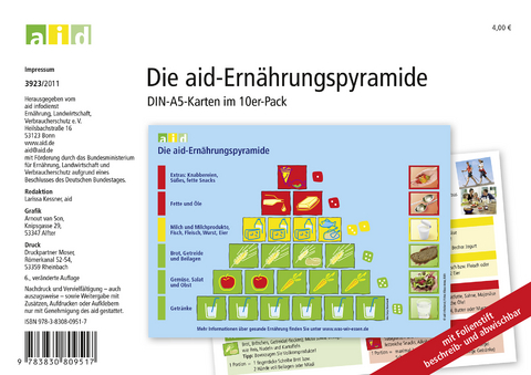 Die aid-Ernährungspyramide - Taschenformat -  Bundesanstalt für Landwirtschaft und Ernährung