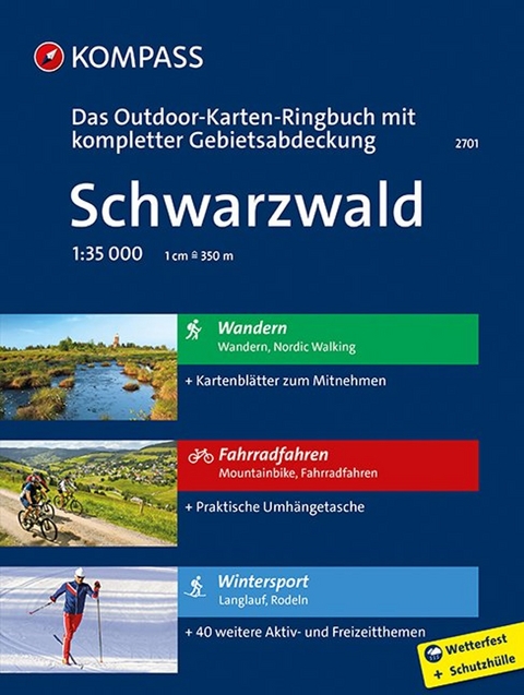 KOMPASS Outdoor-Karte Ringbuch Schwarzwald 1:35.000