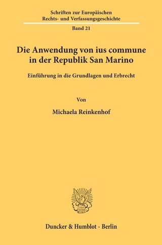 Die Anwendung von ius commune in der Republik San Marino.