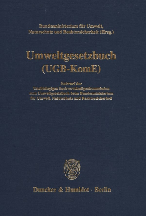 Umweltgesetzbuch (UGB-KomE).