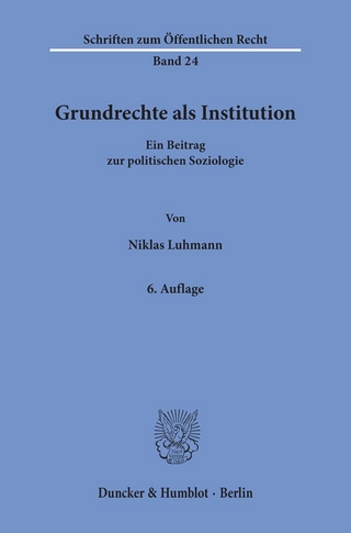 Grundrechte als Institution.