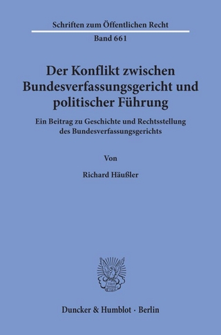 Der Konflikt zwischen Bundesverfassungsgericht und politischer Führung.