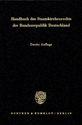 Handbuch des Staatskirchenrechts der Bundesrepublik Deutschland.