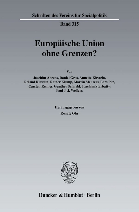 Europ&auml;ische Union ohne Grenzen? - 