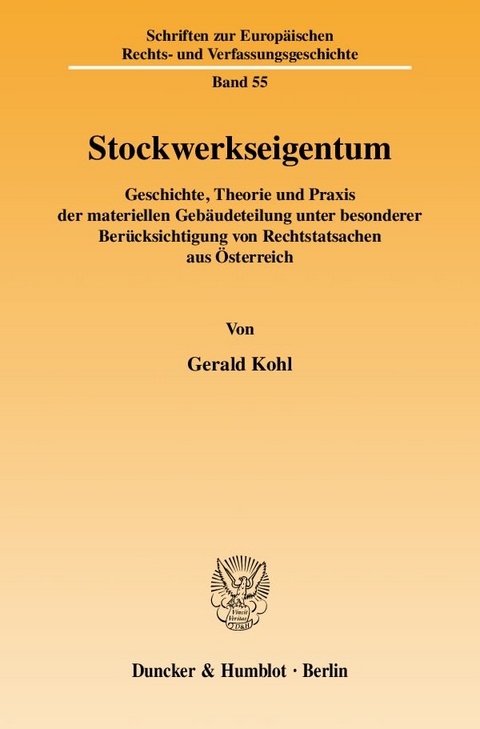 Stockwerkseigentum. - Gerald Kohl