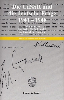 Die UdSSR und die deutsche Frage 1941–1948.