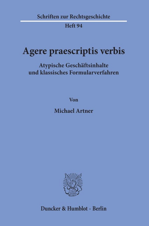 Agere praescriptis verbis. - Michael Artner