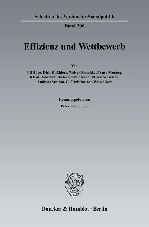 Effizienz und Wettbewerb. - 